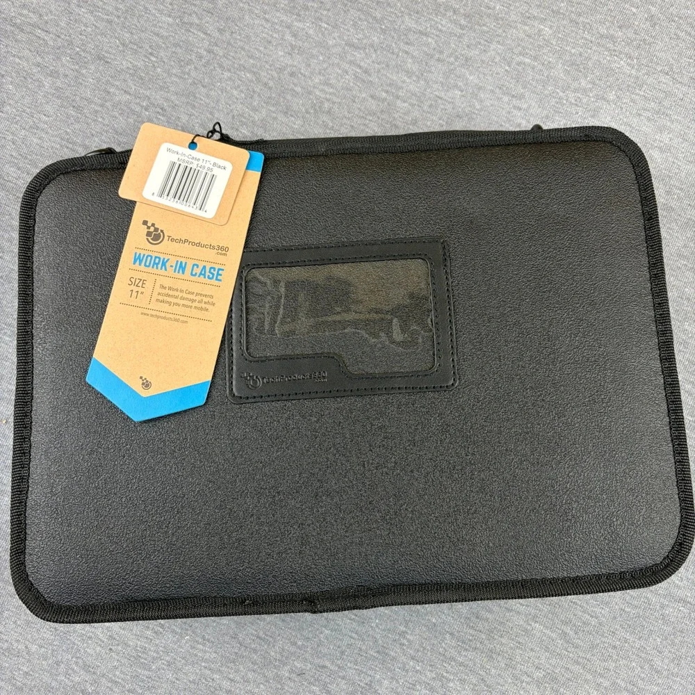 TechProducts360 Work-In Case 11‎ Inch Black Laptop Tablet Messenger Bag New